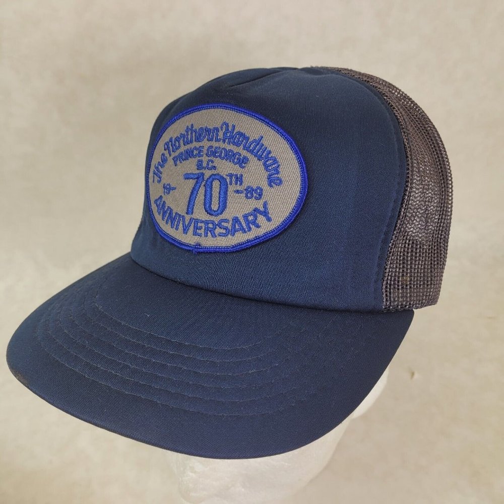 Northern Hardware 1989 70th Hat Snapback Baseball Vintage 80s Cap Dad Trucker BC
